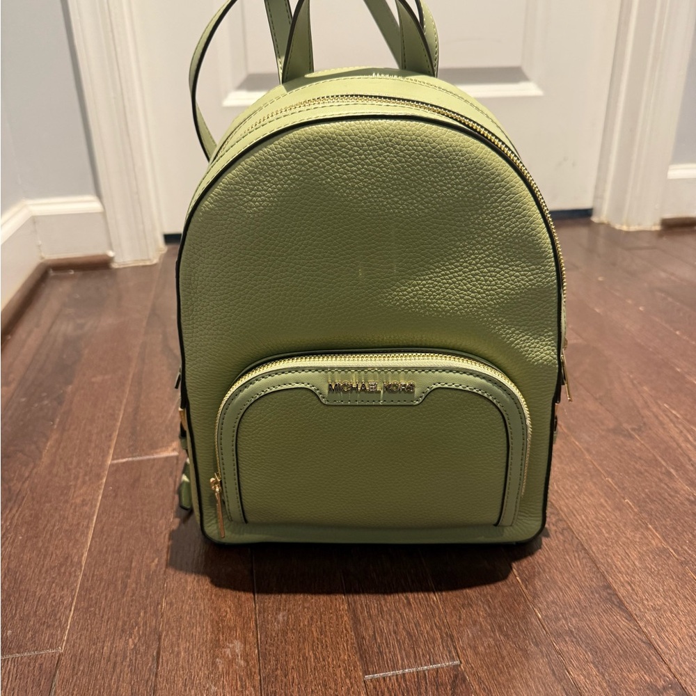 Brand New Green Michael Kors Mini Backpack